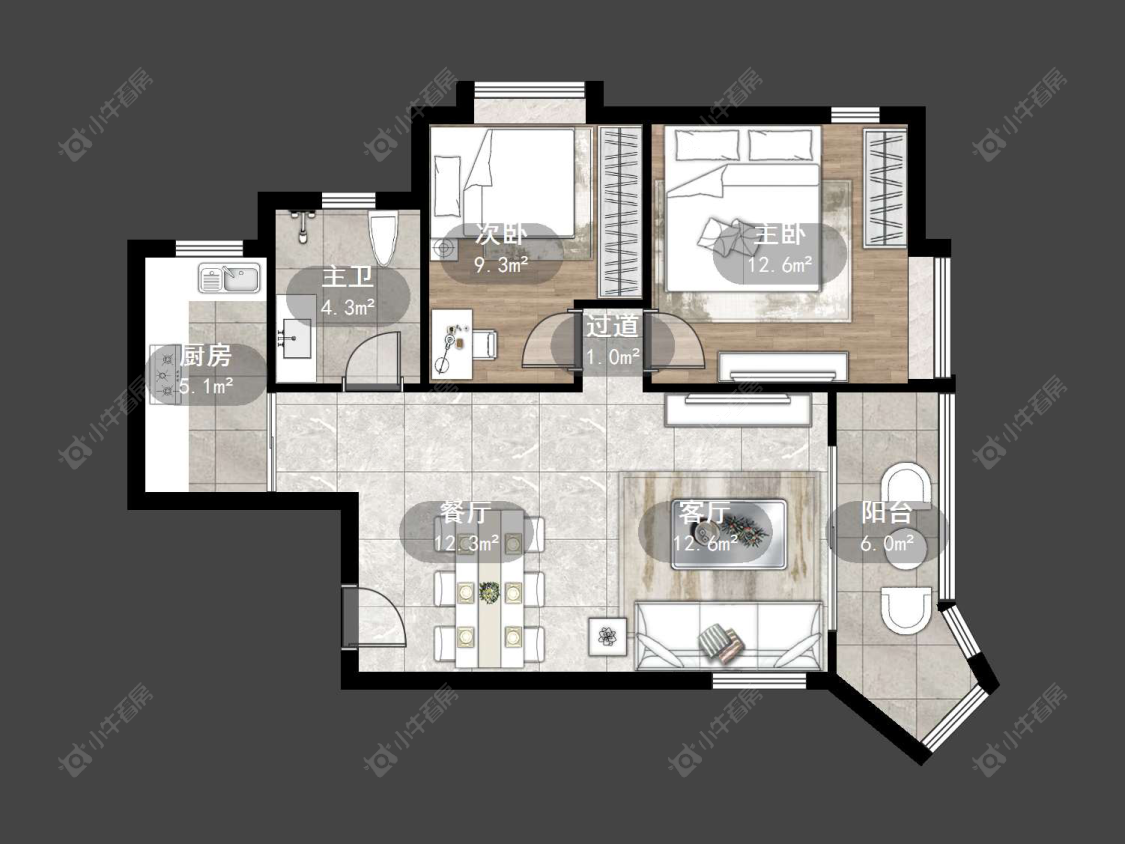上海菊泉新城爱建顾园东区在售二手房源户型图_小牛看房