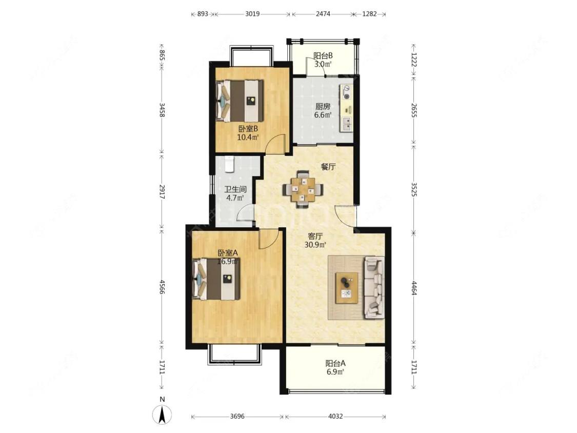 上海东方丽都在售二手房源户型图_小牛看房