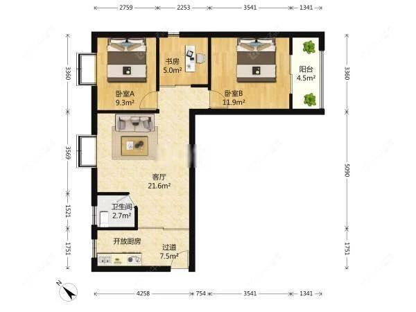 上海逸翠公馆在售二手房源户型图_小牛看房