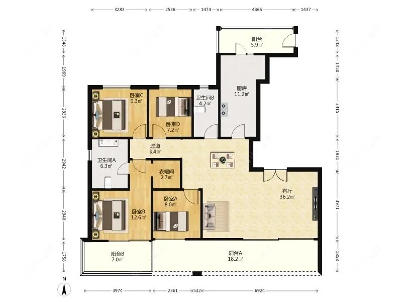 上海阳光城滨江悦在售二手房源户型图_小牛看房