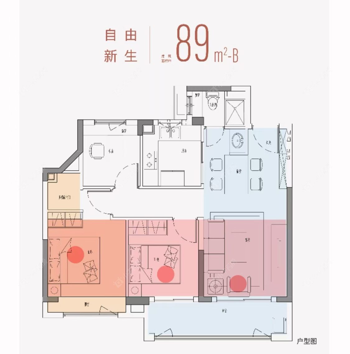 上海金融街美兰金悦府一期在售二手房源户型图_小牛看房