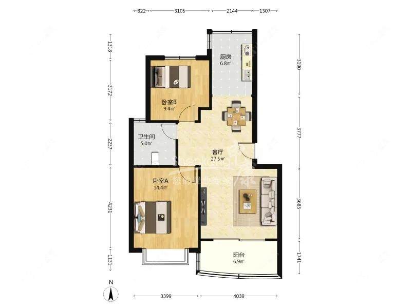 上海莲杨苑在售二手房源户型图_小牛看房