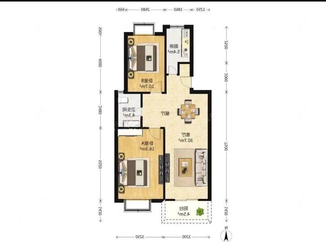 上海美兰湖颐景园在售二手房源户型图_小牛看房