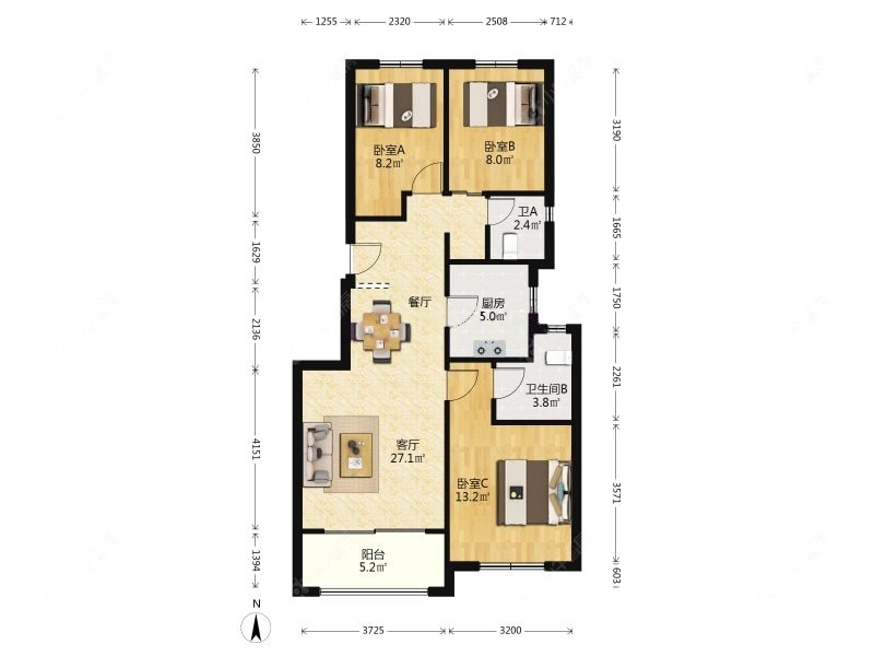 上海信达泰禾上海院子在售二手房源户型图_小牛看房
