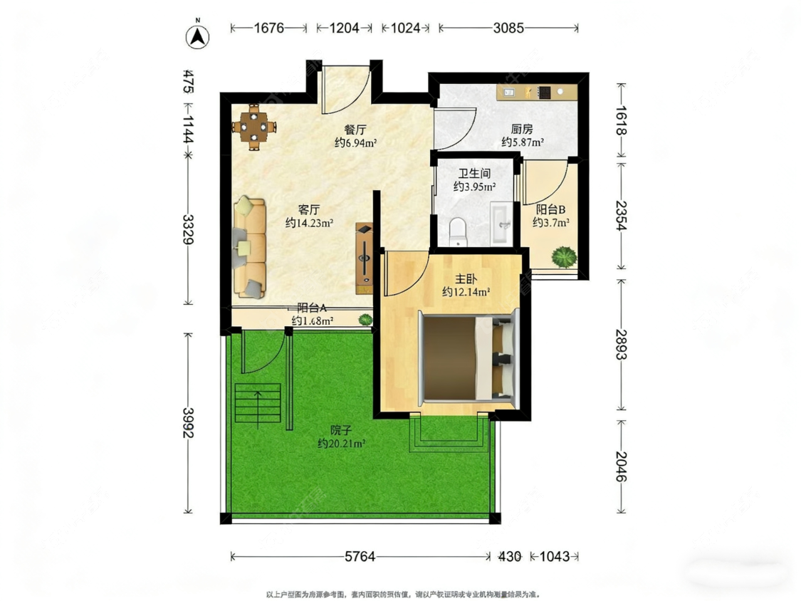 上海幸福小镇明丰绿都在售二手房源户型图_小牛看房