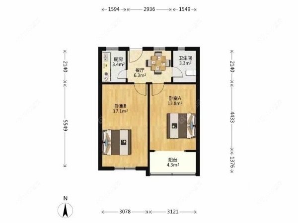 上海紫薇园在售二手房源户型图_小牛看房