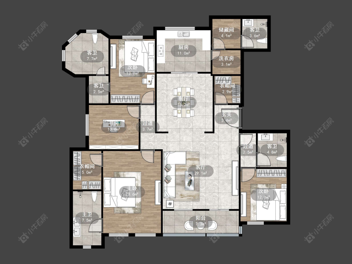 上海马德里洋房在售二手房源户型图_小牛看房