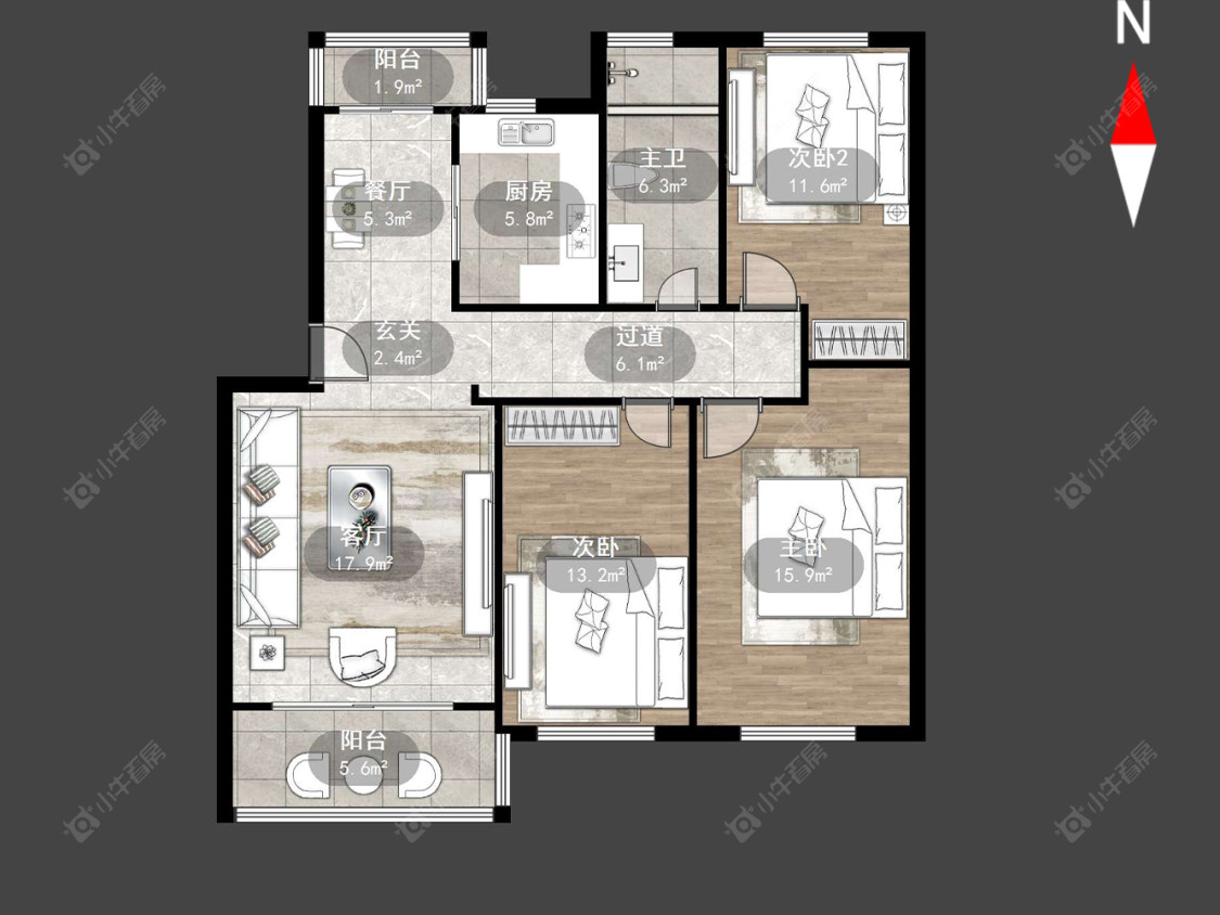 上海唐人苑在售二手房源户型图_小牛看房