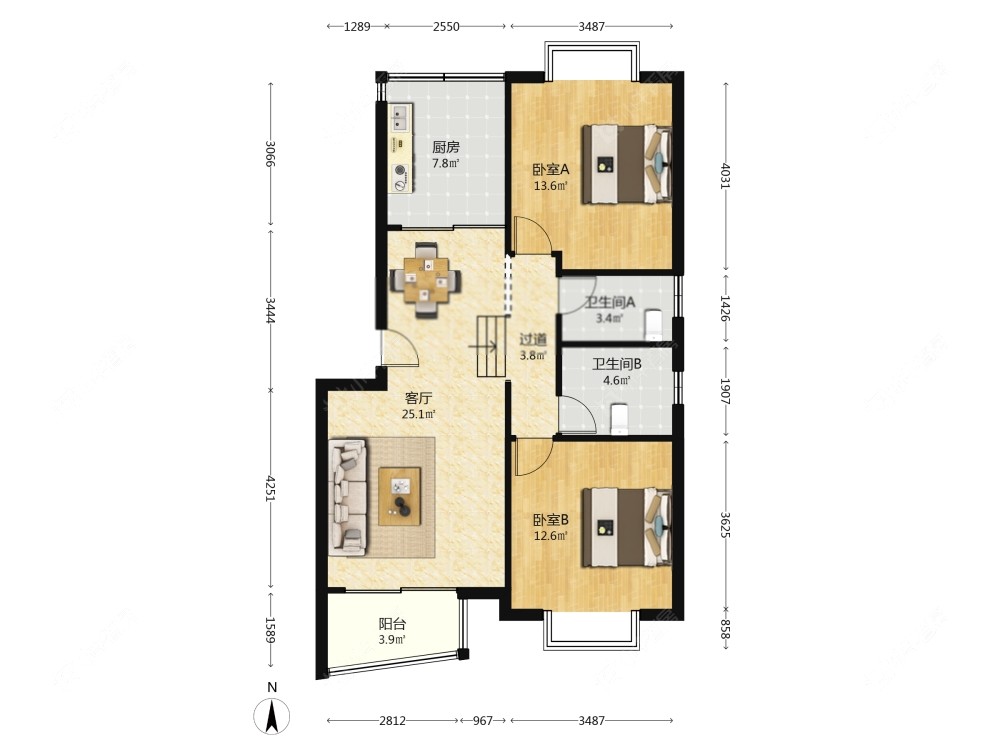 上海金燕家苑在售二手房源户型图_小牛看房