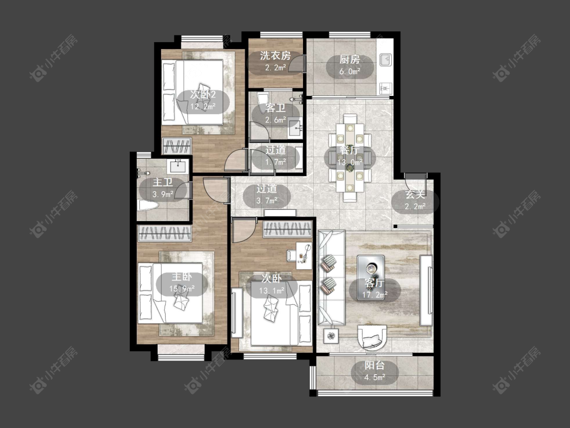 上海美兰湖颐景园在售二手房源户型图_小牛看房