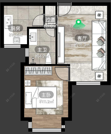 上海海尚明城在售二手房源户型图_小牛看房