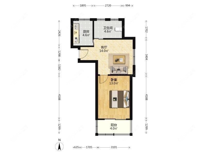 上海文宝苑在售二手房源户型图_小牛看房