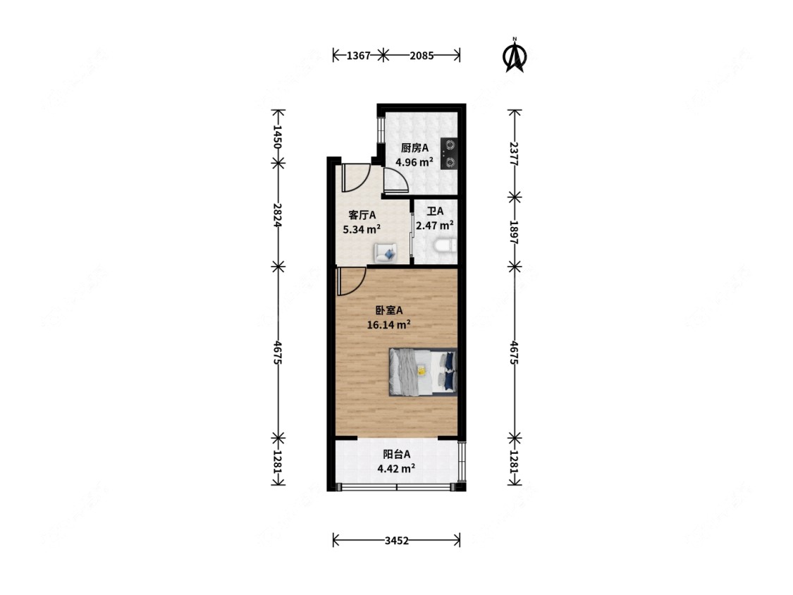 上海昌四小区在租房源户型图_小牛看房